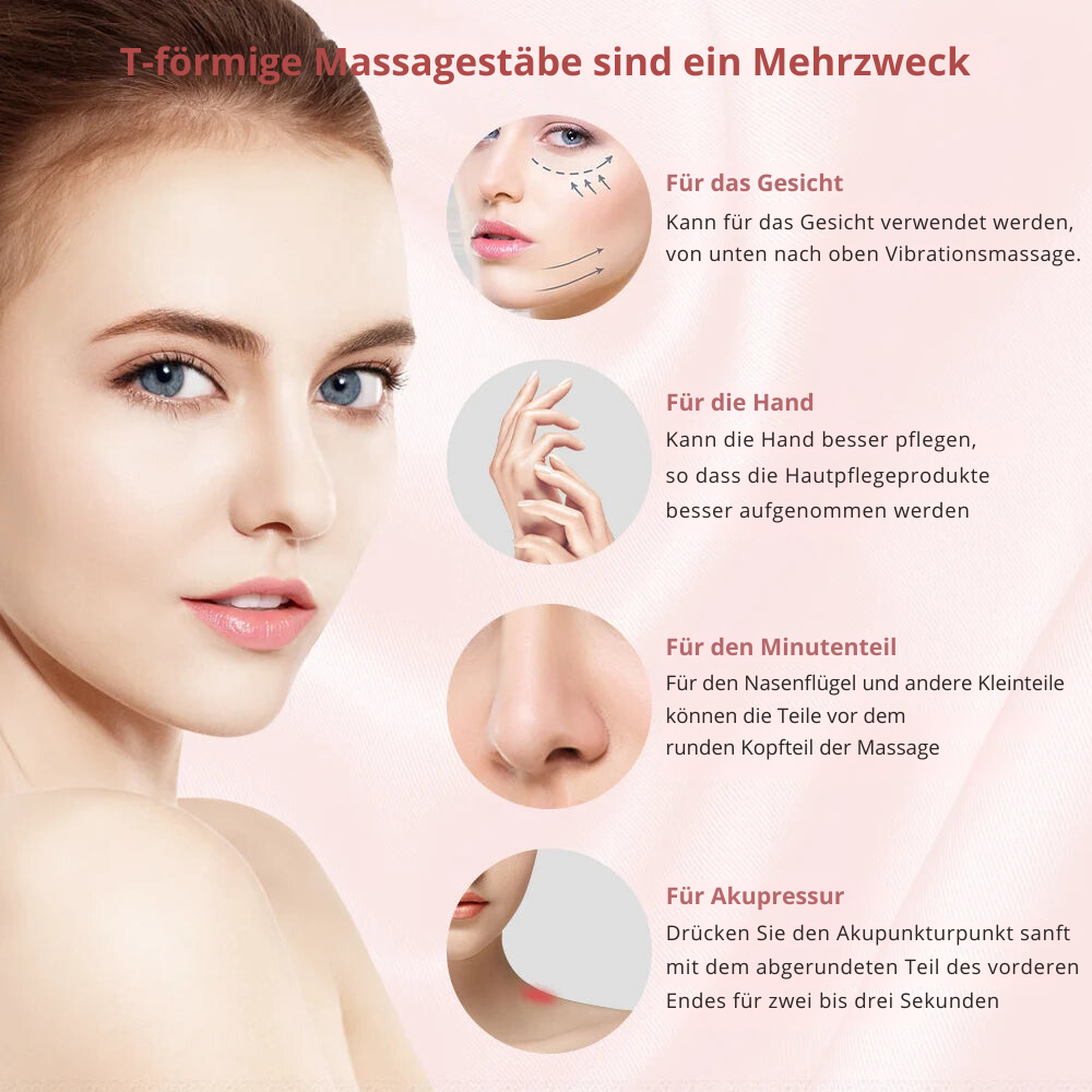 Vibrierender Facelifter aus 24-karätigem Gold